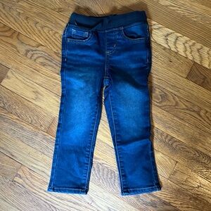 Stretchy jeans with drawstring